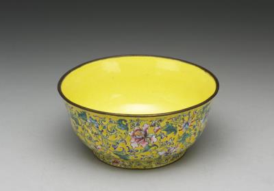 图片[2]-Painted enamel plate with flower decoration, Qianlong reign (1736-1795), Qing dynasty-China Archive